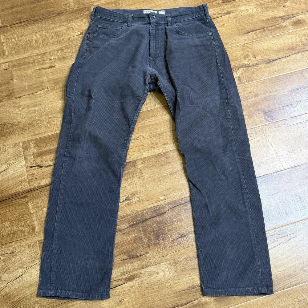 Patagonia Iron Clad Corduroy Pants 33x30 (33x29) Grey Straight Organic Cotton